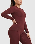 long sleeve fitted tops